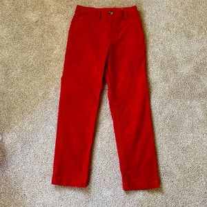 Vineyard Vine Boys Red Corduroy Pants